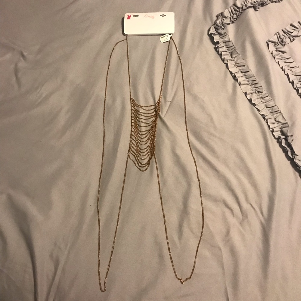 Gold body chain